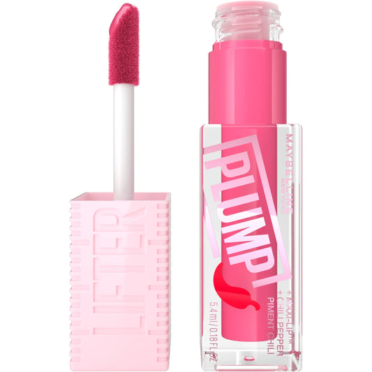 003 PINK STING- Maybelline Lifter Gloss Lifter Plump CHILE , Brillo para labios voluminizador con pimiento picante