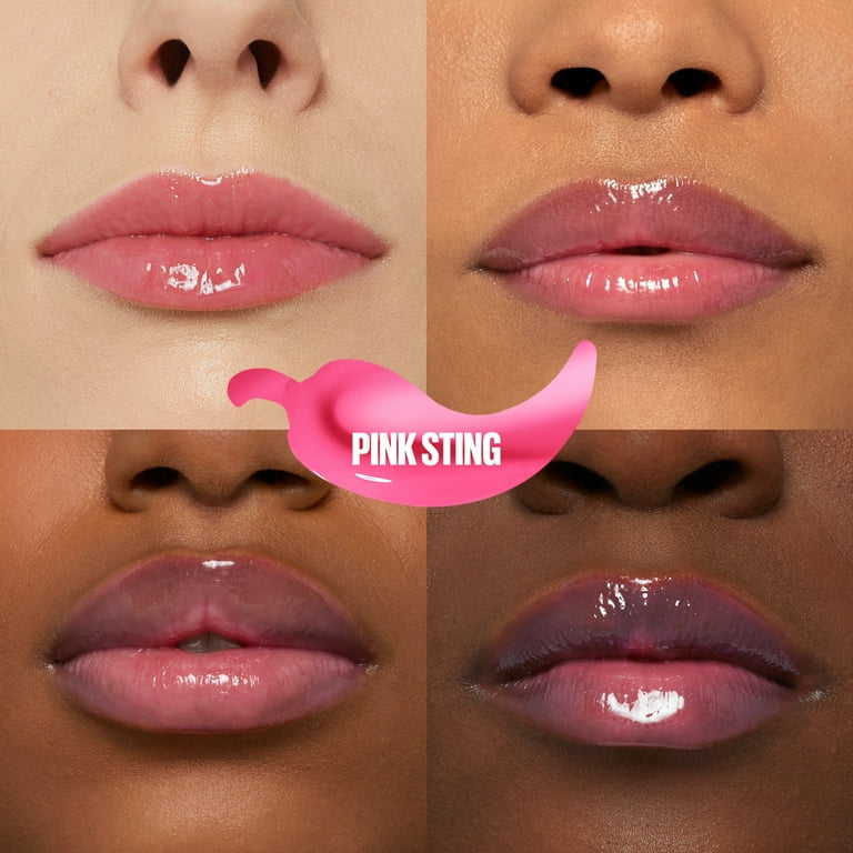003 PINK STING- Maybelline Lifter Gloss Lifter Plump CHILE , Brillo para labios voluminizador con pimiento picante