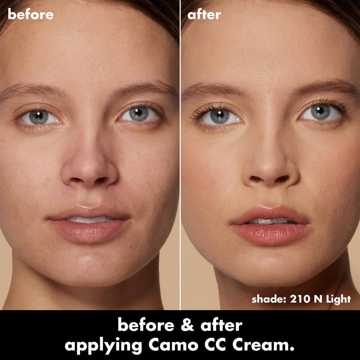 210 Light N-E.L.F Camo CC Cream Cobertura total larga duración semi matte