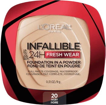 20 IVORY - Loreal Infallible Fresh Wear Base En Polvo Contra Agua Duracion de  24 Horas