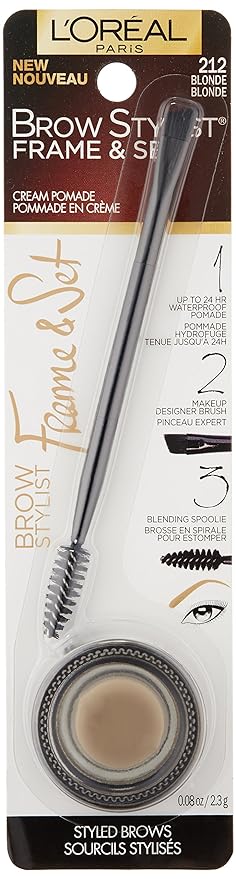 212 BLONDE - Loreal Age Perfect Brow Stylist Frame & Set Pomade Para Cejas Contra Agua