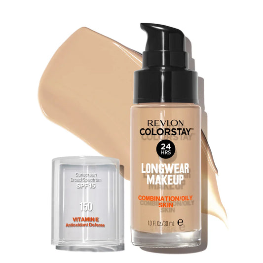 150 BUFF - Revlon Colorstay Combination Oily Matte Base Liquida 24 Horas Para Piel Grasa Vitamina E & SPF15