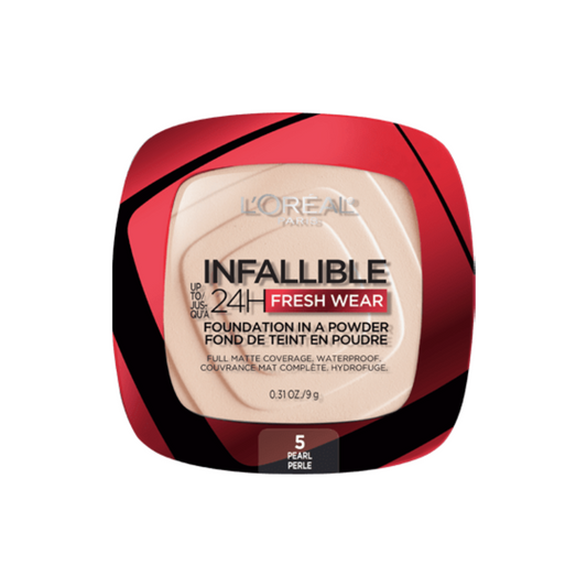 5 PEARL - Loreal Infallible Fresh Wear Base En Polvo Contra Agua Duracion de  24 Horas