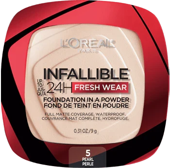 5 PEARL - Loreal Infallible Fresh Wear Base En Polvo Contra Agua Duracion de  24 Horas