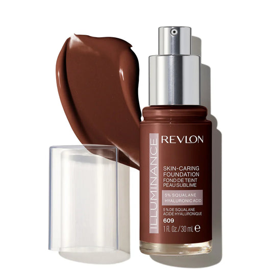 609 SIENNA - Revlon Illuminance Base Liquida Luminosa Para Cuidado De Piel 5% Escualano + Ácido Hialurónico