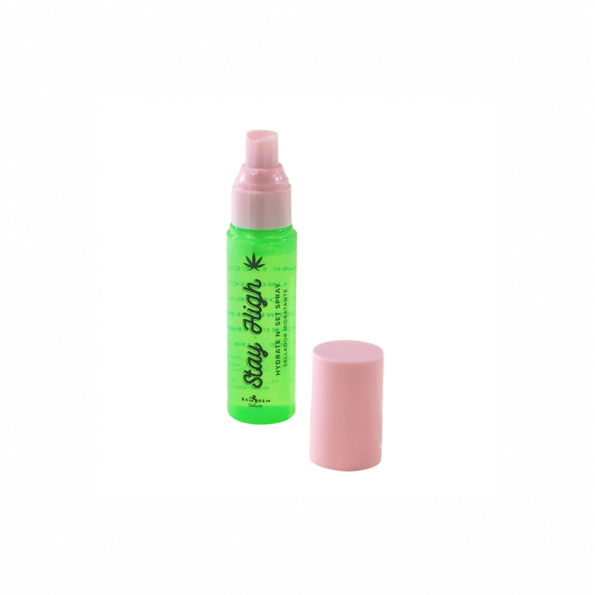 Italia Deluxe Stay High Hydrate & Set Spray Fijador Hidratante Con Cañamo, Acido Hialuronico, y Aloe Vera