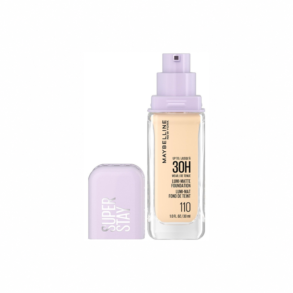 110 - Maybelline Superstay Lumi Matte Base Liquida Iluminadora Cobertura Completa 30 horas