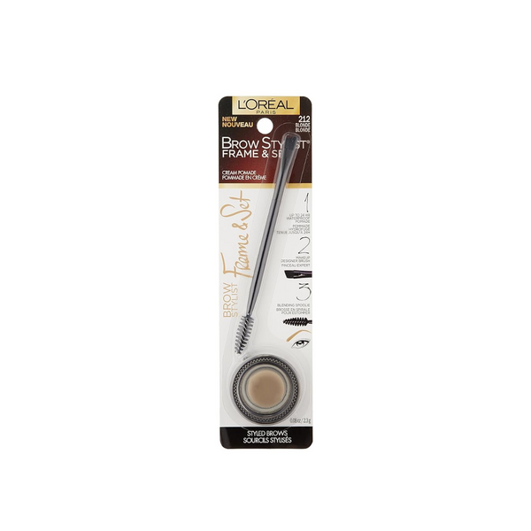 212 BLONDE - Loreal Age Perfect Brow Stylist Frame & Set Pomade Para Cejas Contra Agua