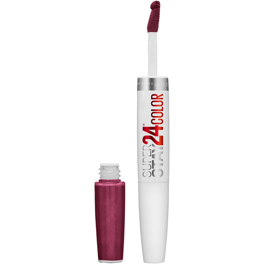 120 ALWAYS HEATHER - Maybelline Super Stay 24 Lápiz labial líquido de 2 pasos Maquillaje de larga duración Color altamente pigmentado con bálsamo humectante