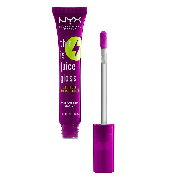 PASSION FRUIT SNATCH - NYX Professional Makeup This Is Juice Gloss, Brillo Labial