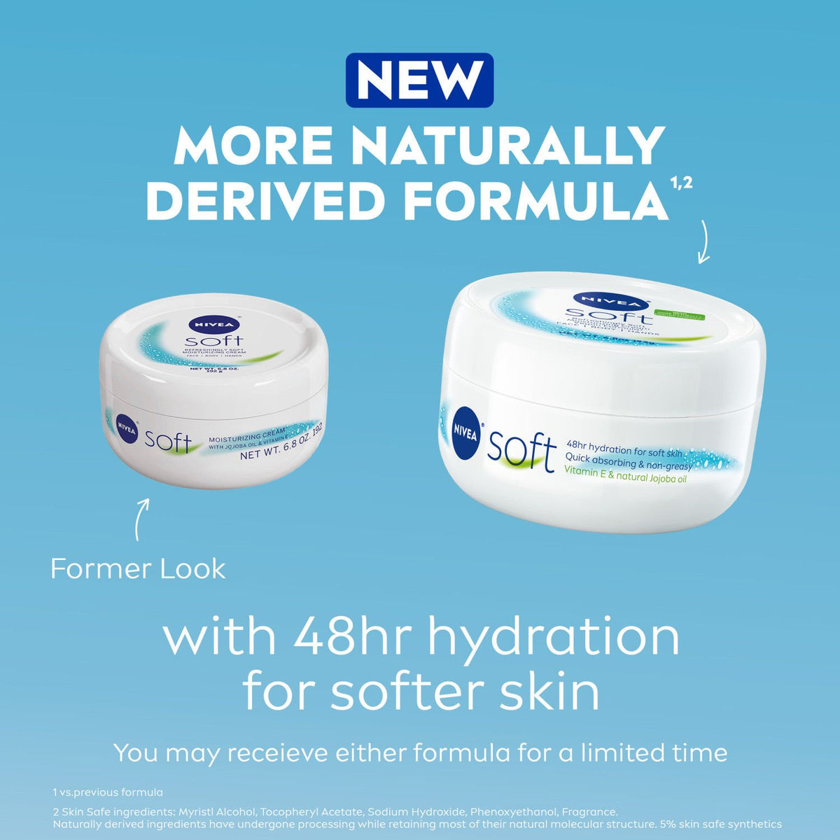 Crema hidratante suave para cuerpo, rostro y manos NIVEA, 193 ml (6.8 oz)