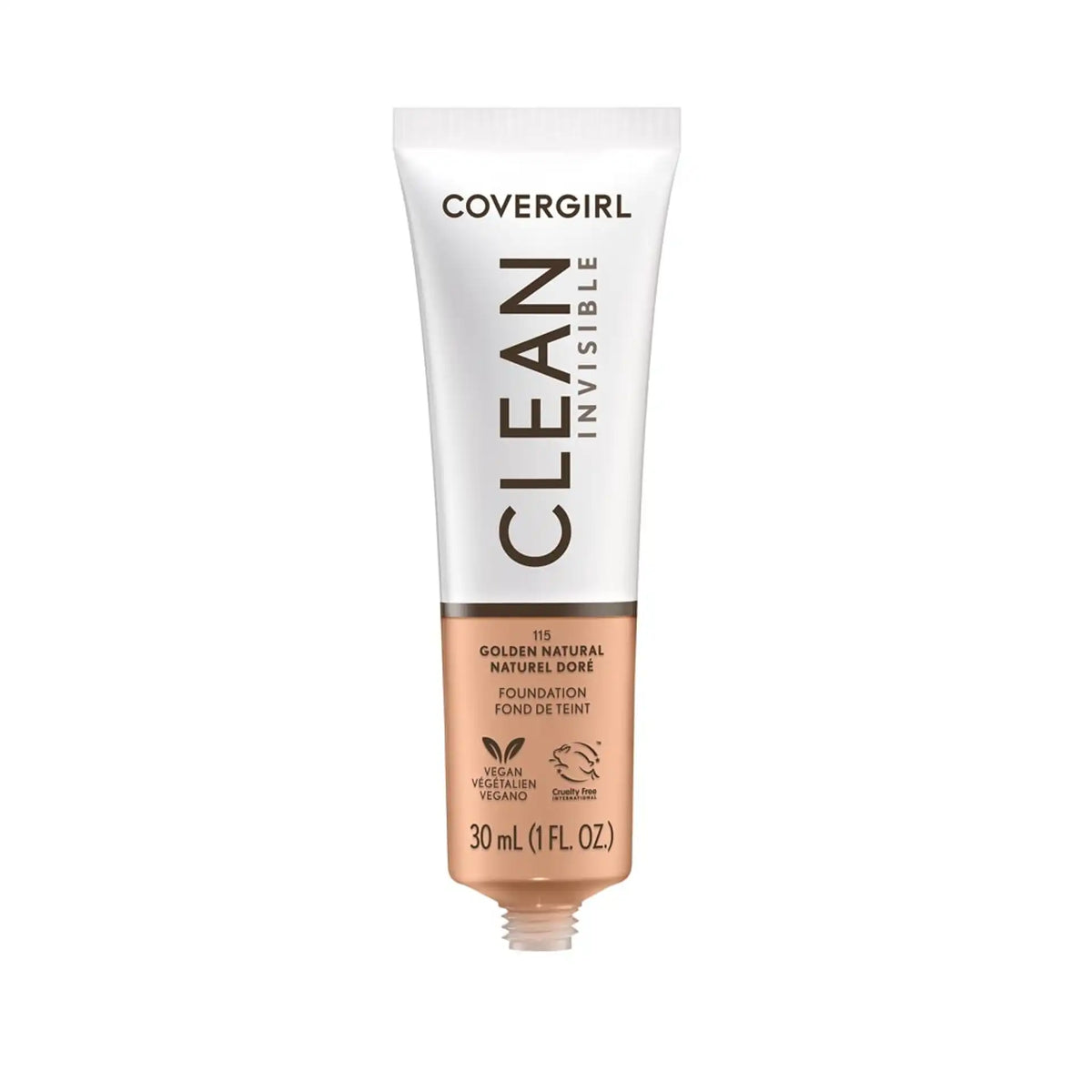 115 Golden Natural-Covergirl Base de Maquillaje Clean Invisible