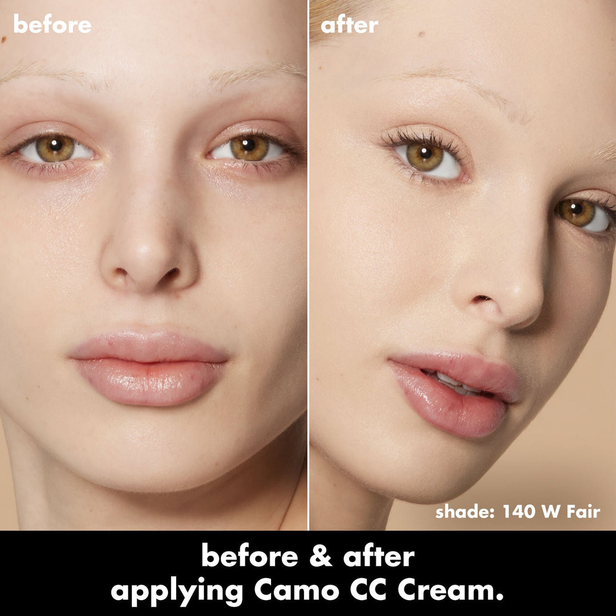 140 Fair W- E.L.F Camo CC Cream Cobertura total larga duración semi matte