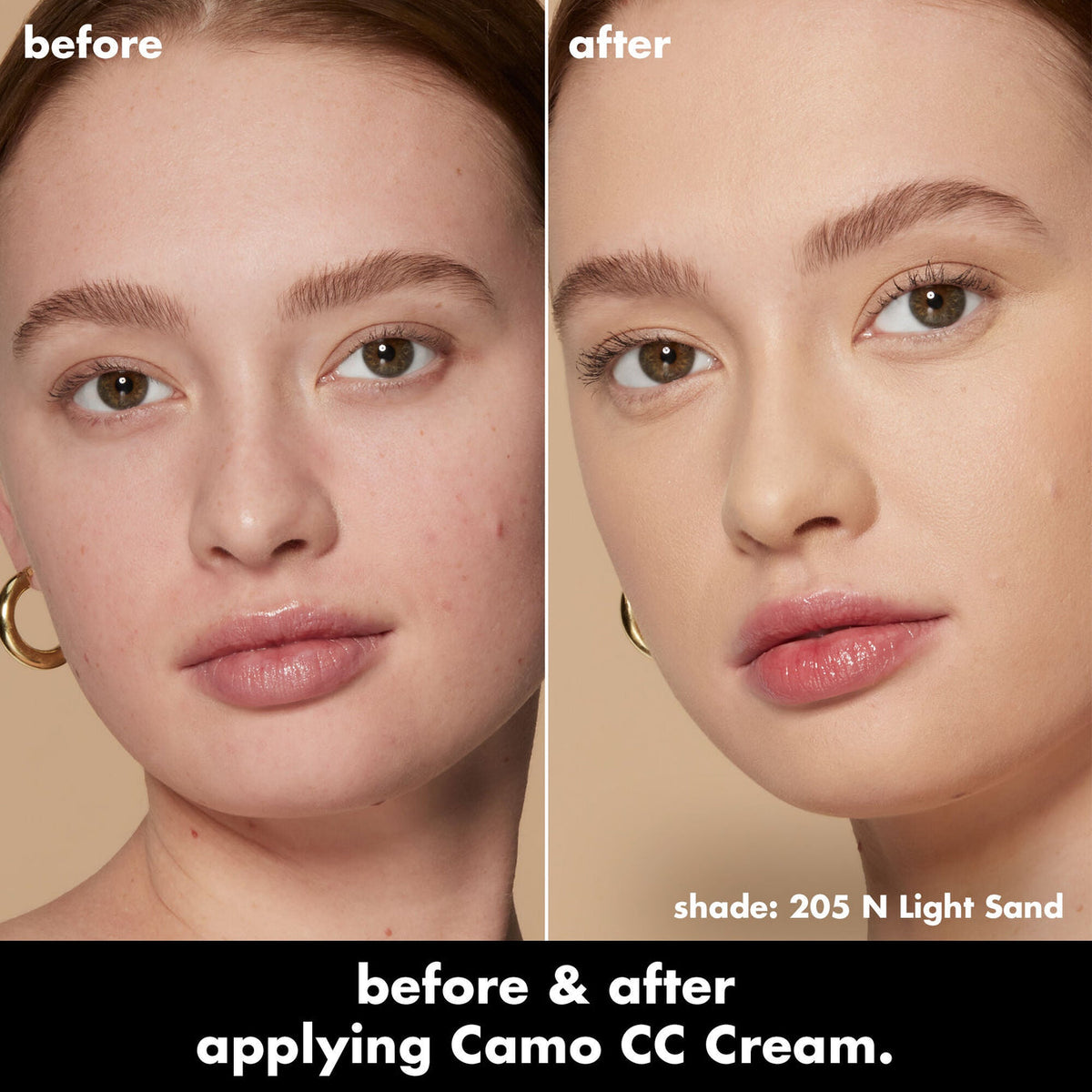 205 Light N-E.L.F Camo CC Cream Cobertura total larga duración semi matte