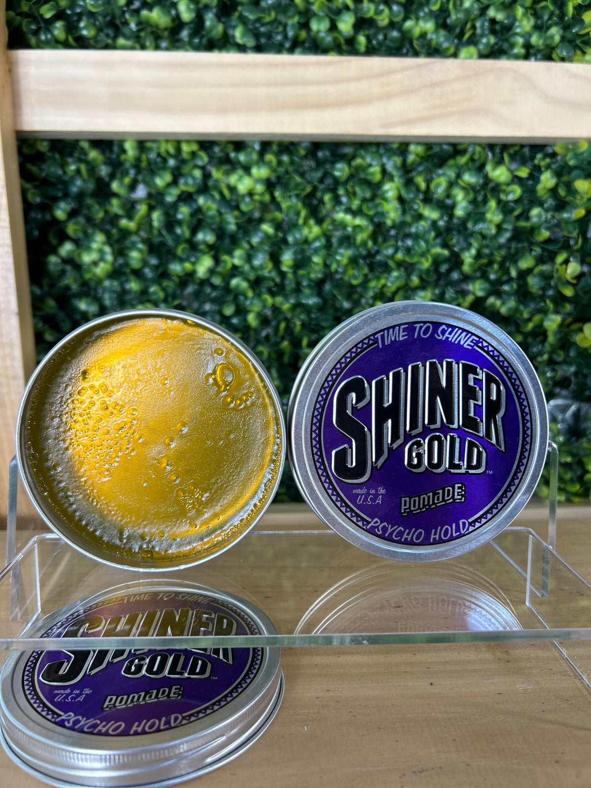 Shiner Gold Pomade A Base De Agua Para Peinado De Cabello 3.4oz  - Psycho Hold Fijacion Extra