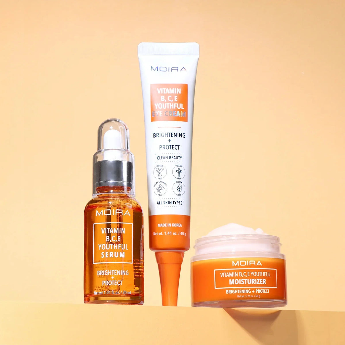 MOIRA Crema Para Ojos Antienvejecimiento Vitamina B,C,& E - 40g