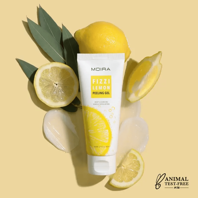 MOIRA  Fizzi Lemon Peeling Gel Exfoliante Facial Enriquecido Con Extracto De Limón - 80mL